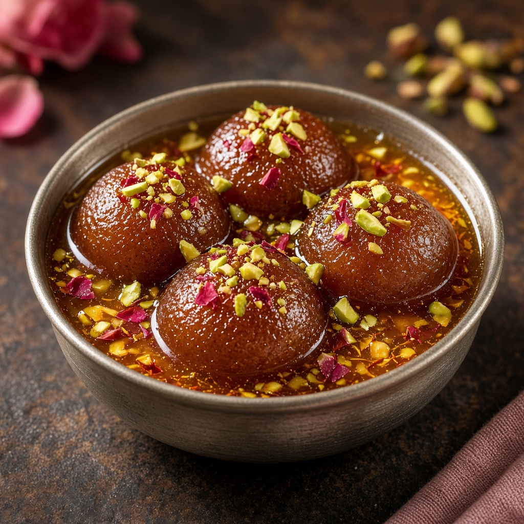 Shahi Gulab Jamun in Rose Saffron Syrup 1kg