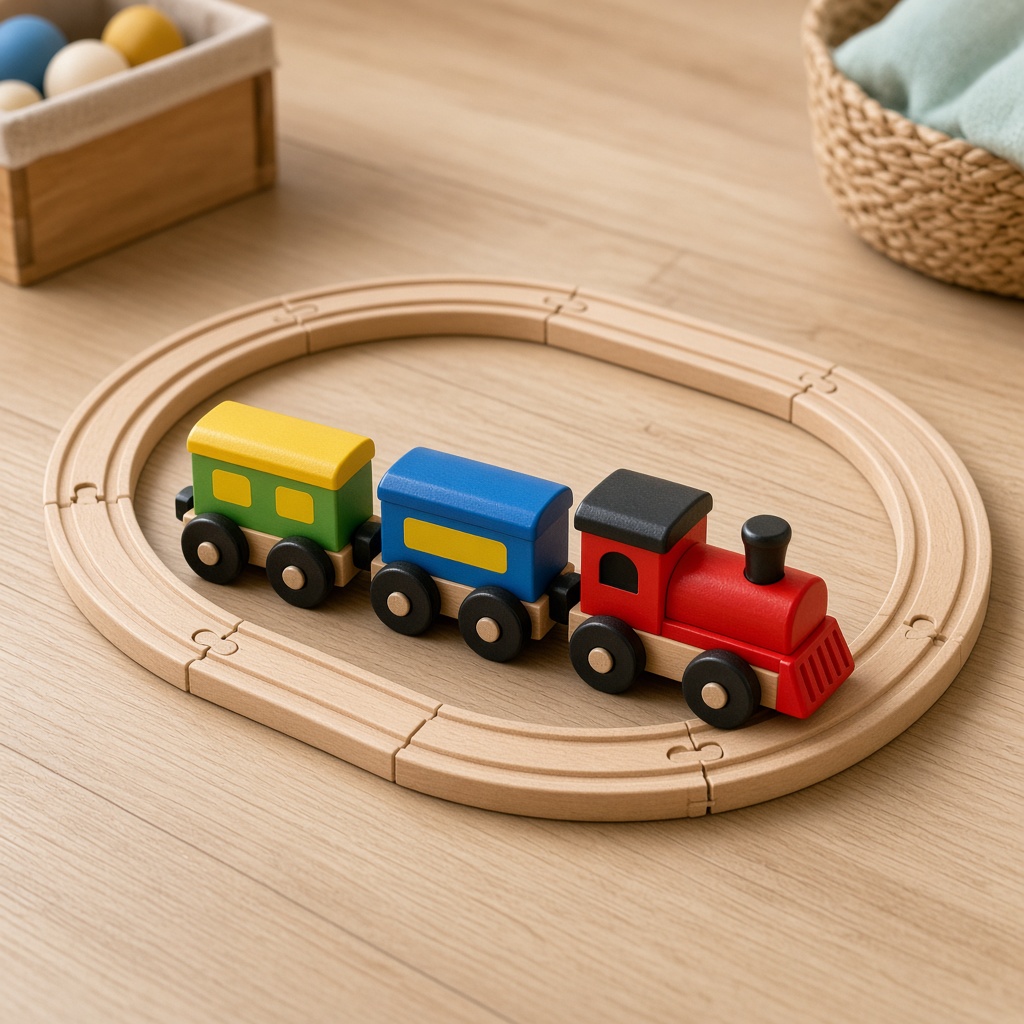 Wooden Train Set Mini