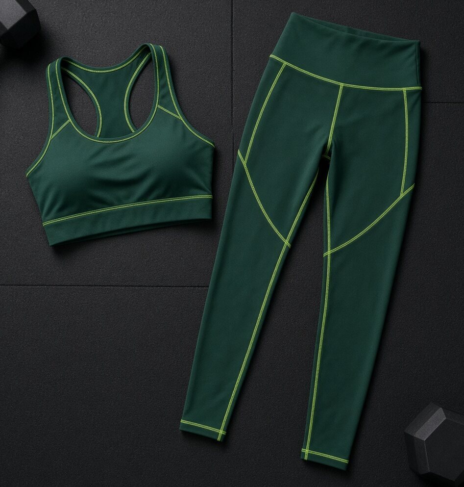 Emerald Crop + Short Set