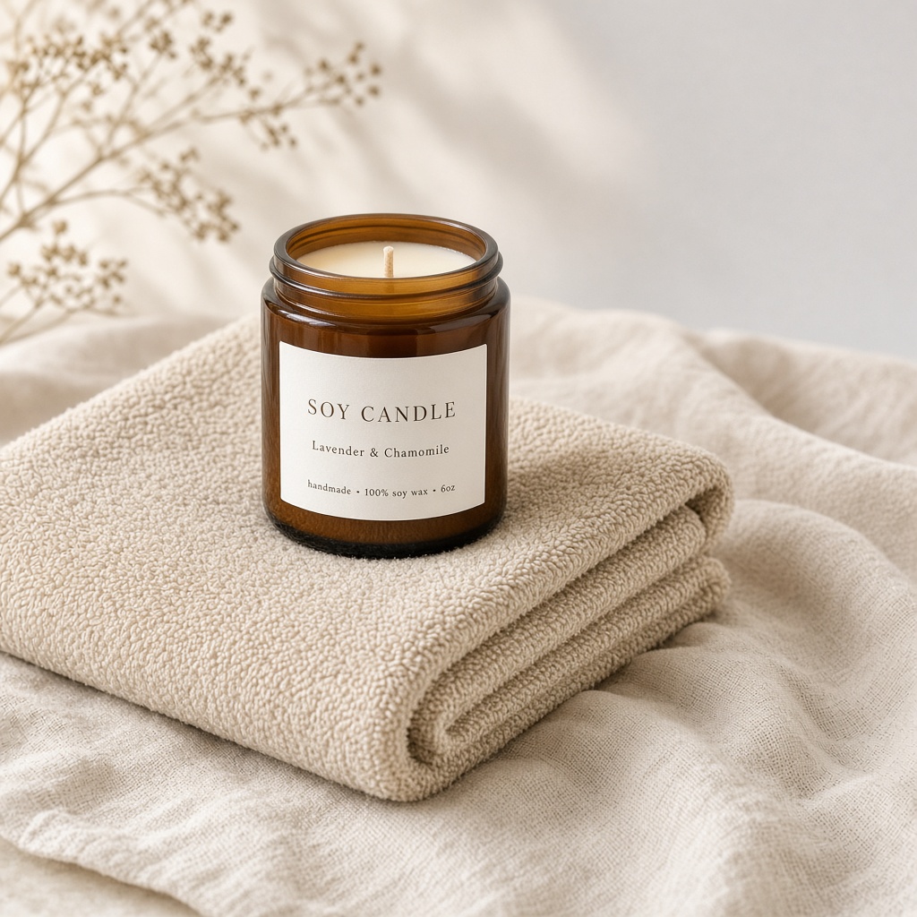 Towel Candle Soft