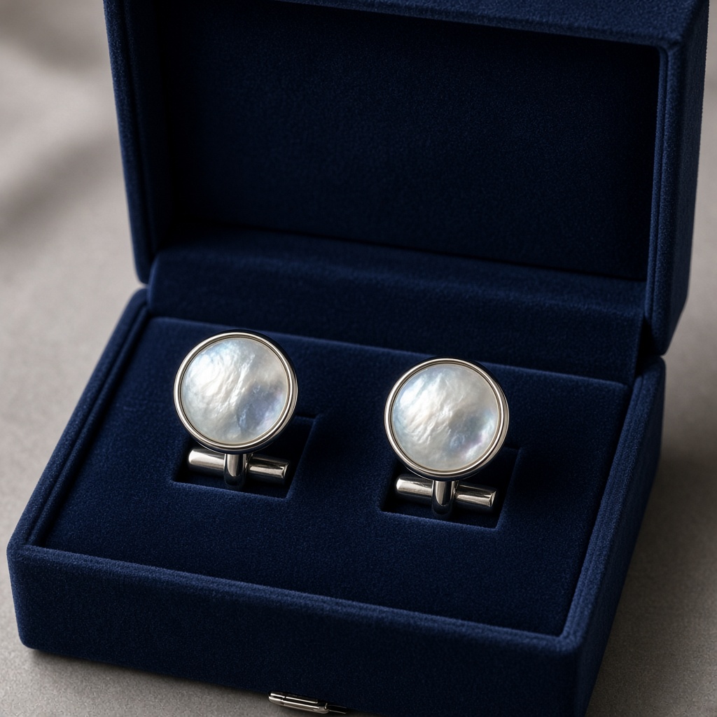 Mother-of-Pearl Cufflinks Soft