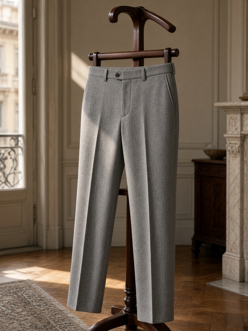 Navy Flannel Trouser