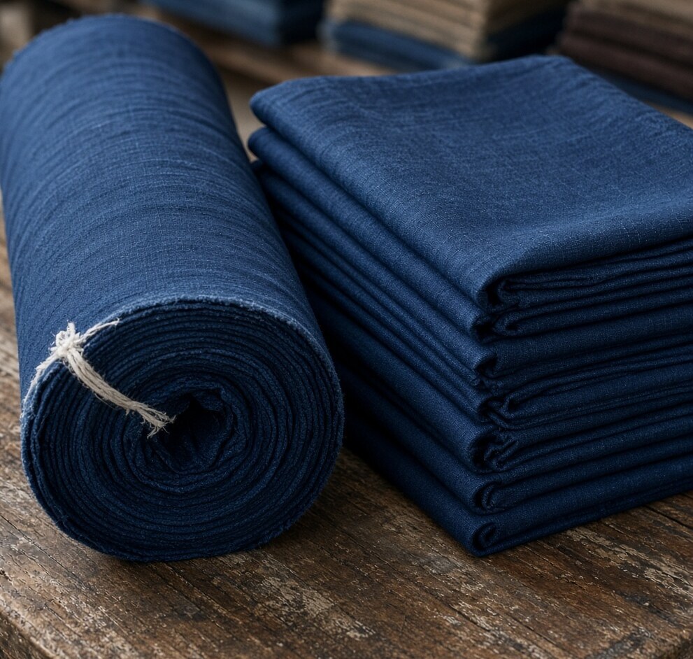 Vat Indigo Calico — Mid
