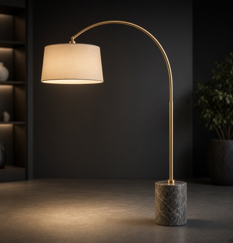 Arc Floor Lamp Brass