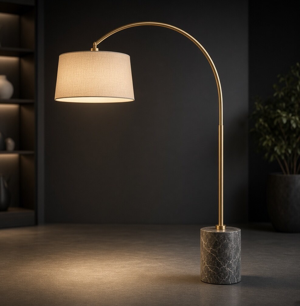 Double Arc Floor Lamp