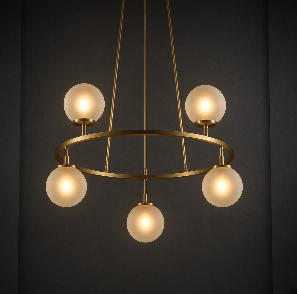 Linear Brass Bar Light