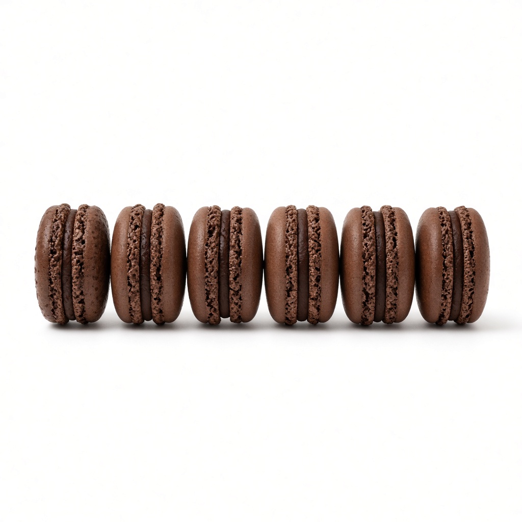 Chocolate Macaron Six