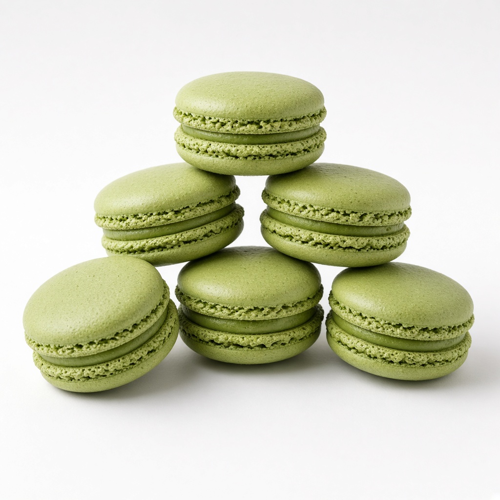 Matcha Macaron Six