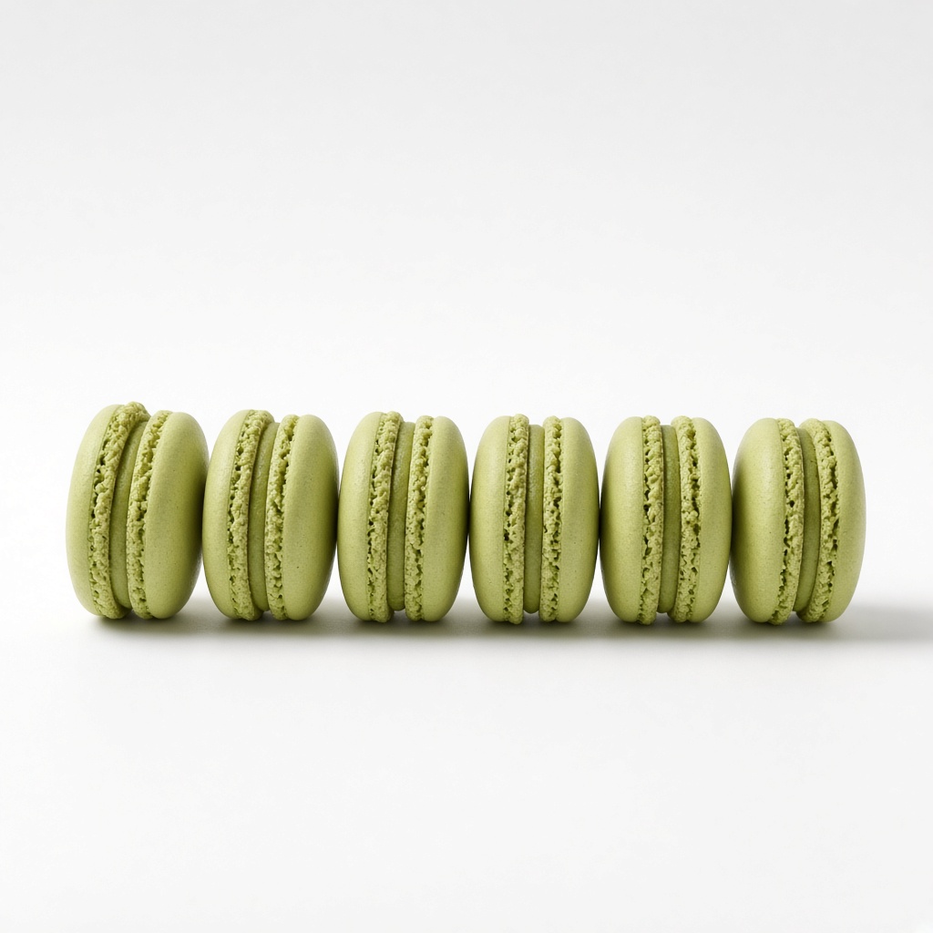 Pistachio Macaron Six