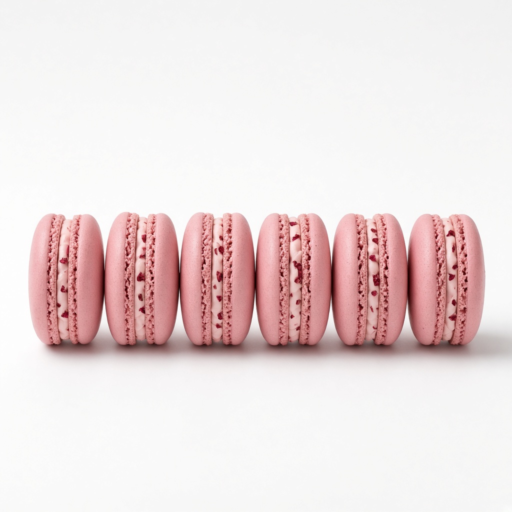 Rose Macaron Six