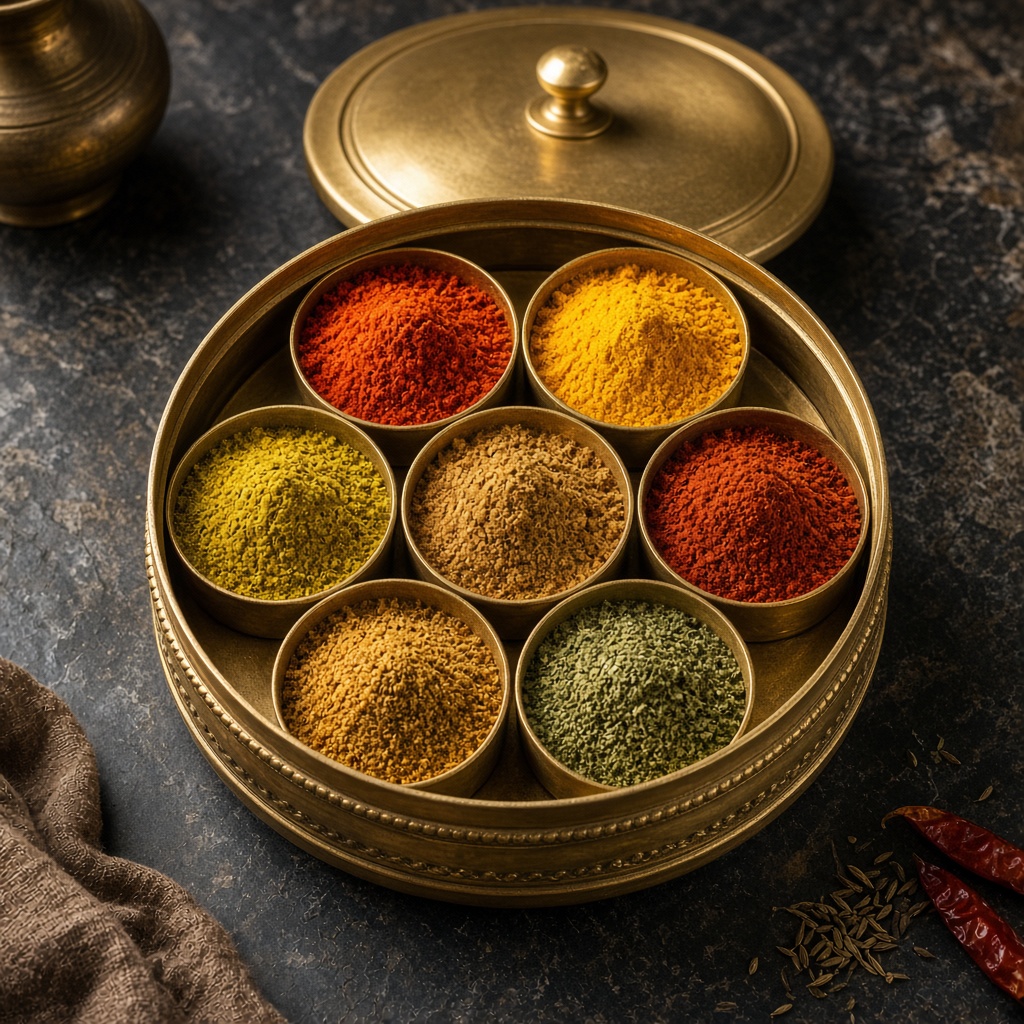 Master Chef Heirloom Brass Masala Dabba