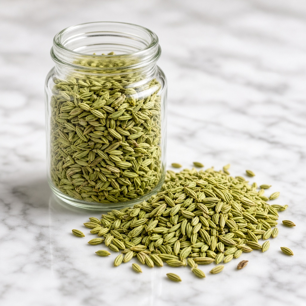 Royal Whole Green Fennel Seeds (Lucknowi Saunf) 200g