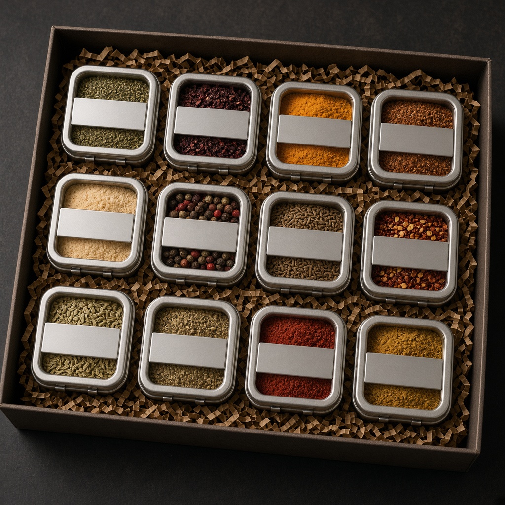 Spice Trail Tasting Flight 12-Spice Tin Set