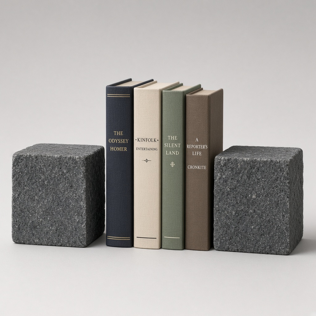 Cube Bookend Pair