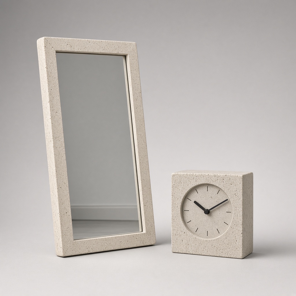 Mirror & Clock Duo