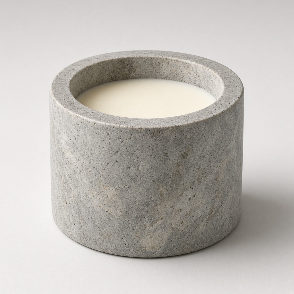 Stone Candle Vessel