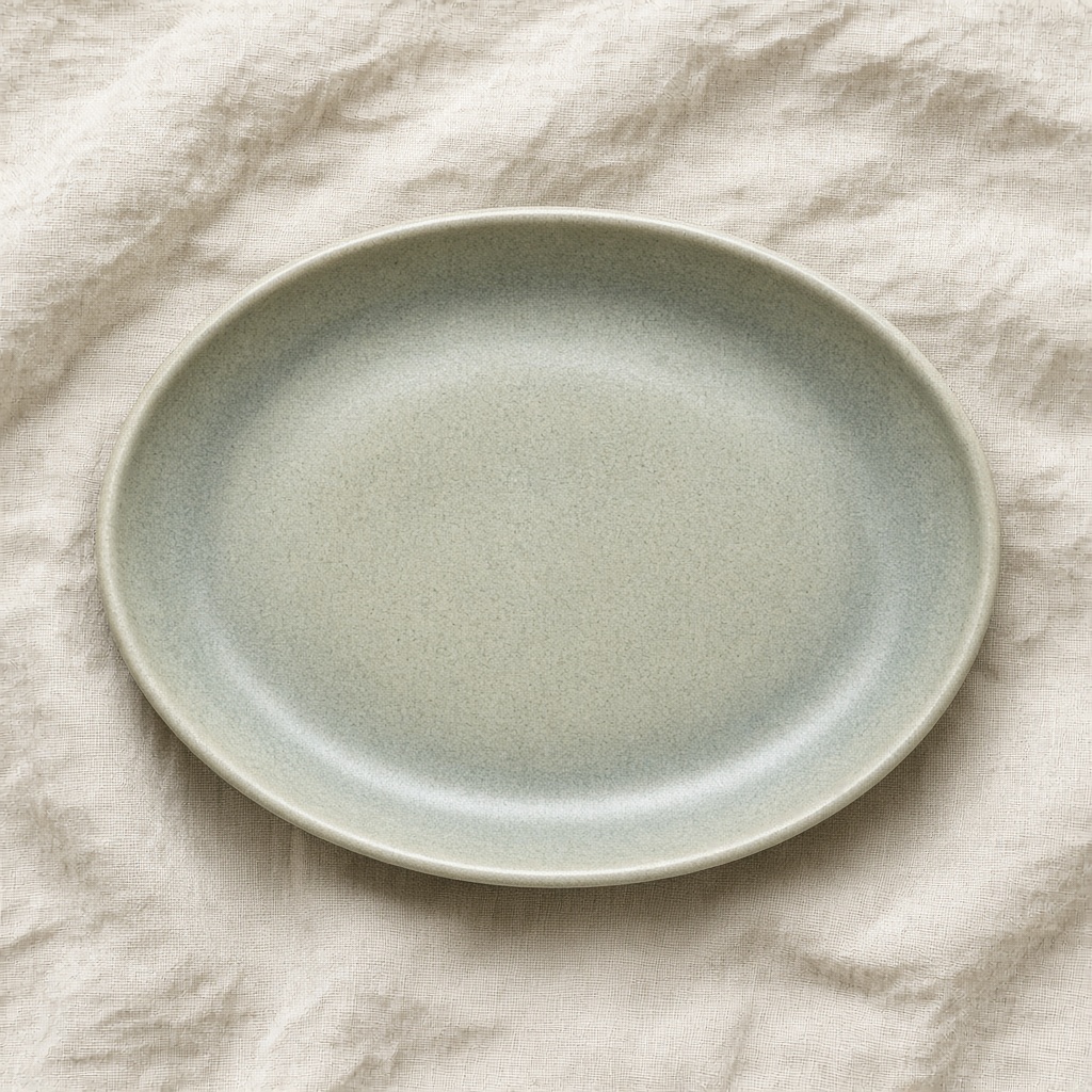 Mist Oval Platter