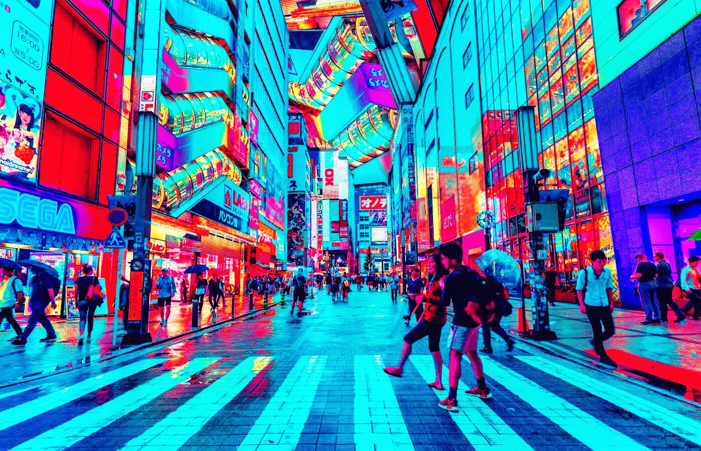 City Soft Neon Print