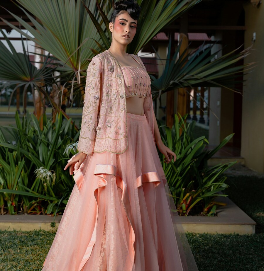 Gold Scatter Zari Anarkali