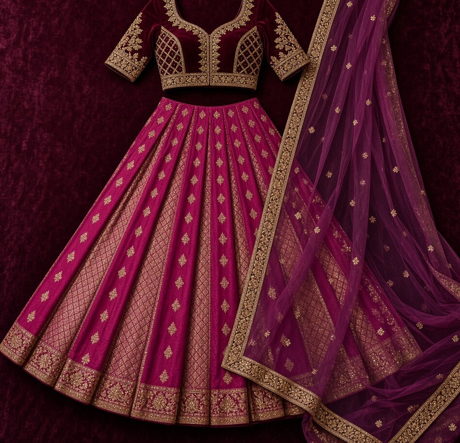 Mint Sequin Night Lehenga