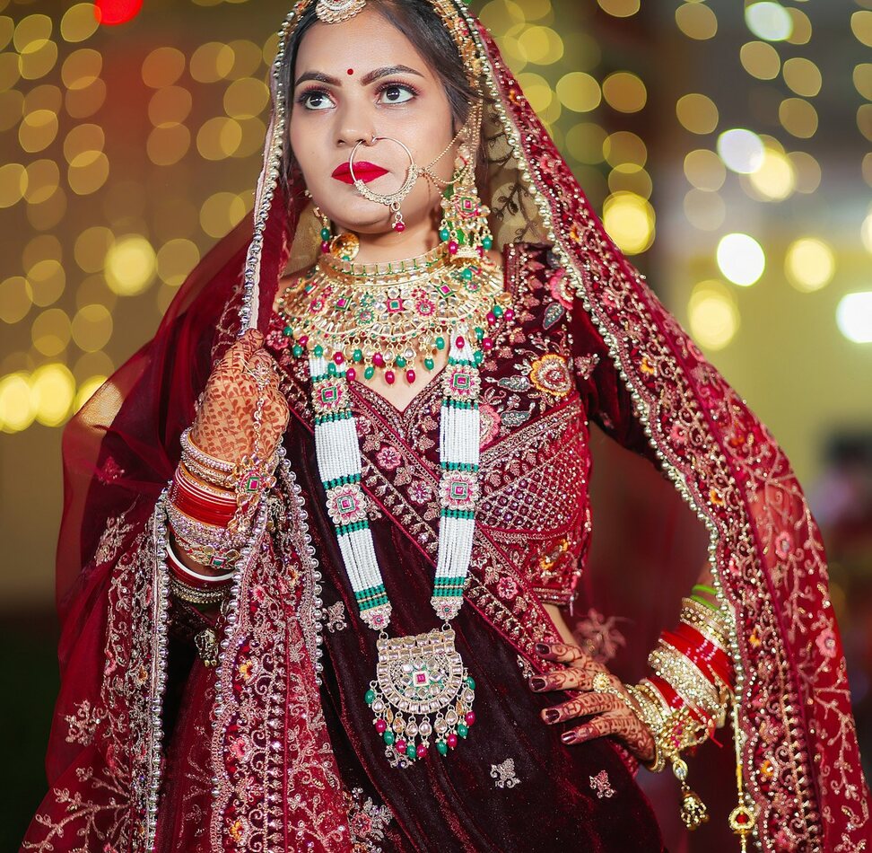 Rose Net Zari Dupatta