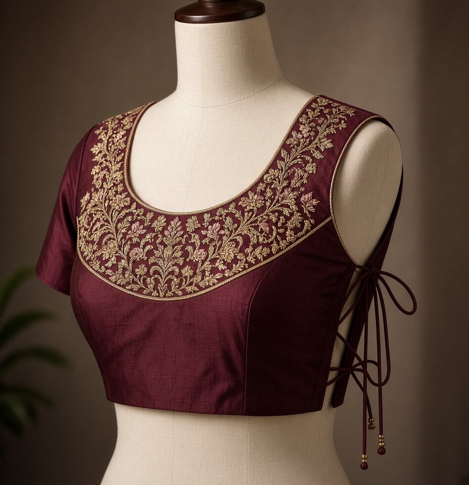 Runway Open-Back Blouse