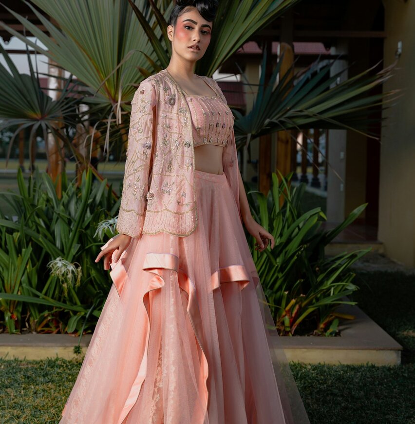 Zari Work Anarkali Gown
