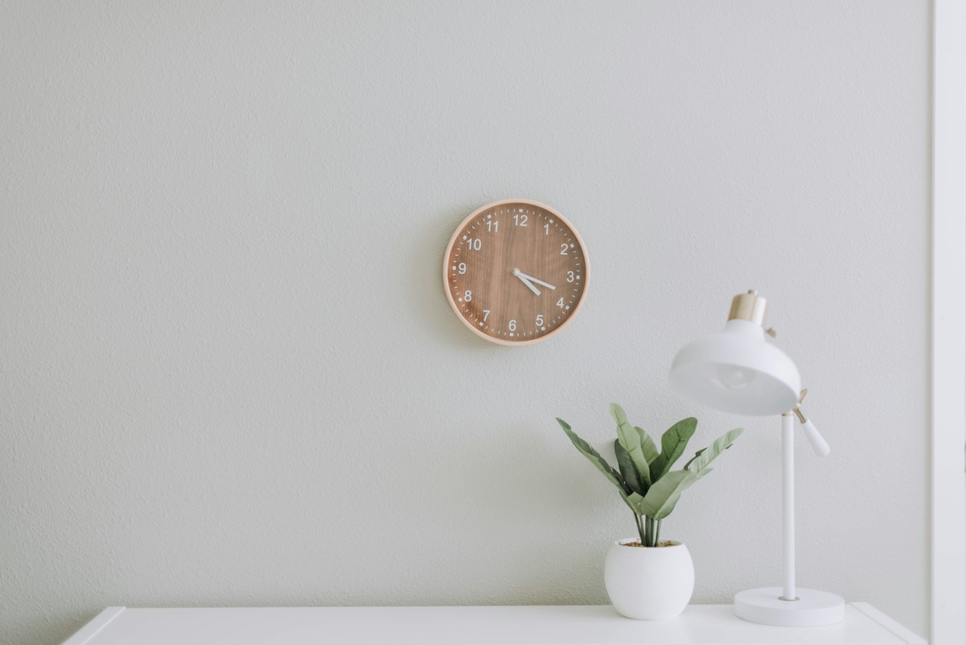 Concrete Disk Wall Clock