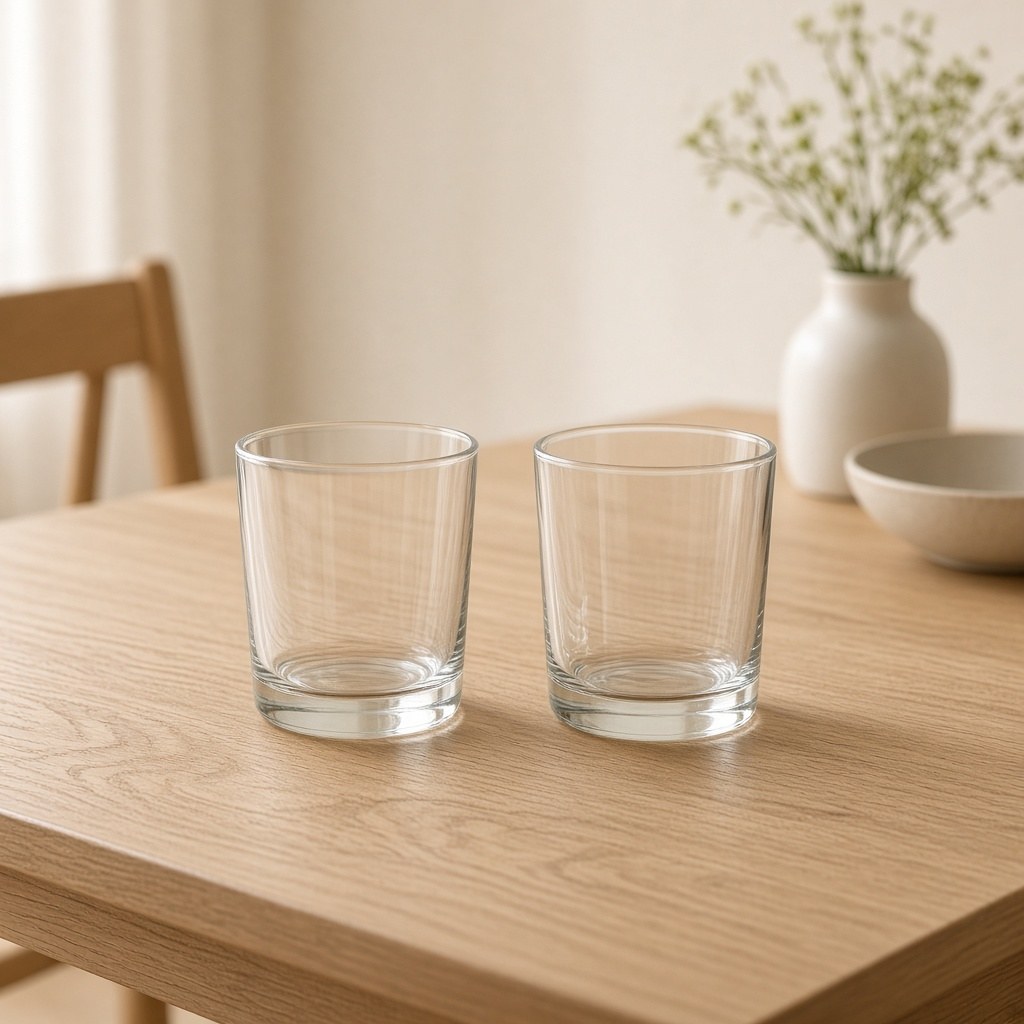Clear Tumbler Pair