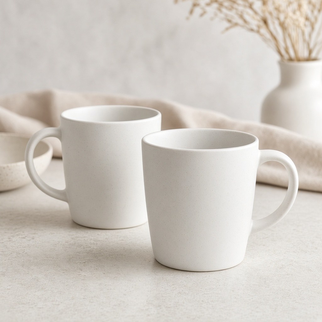 Matte Mug Pair White
