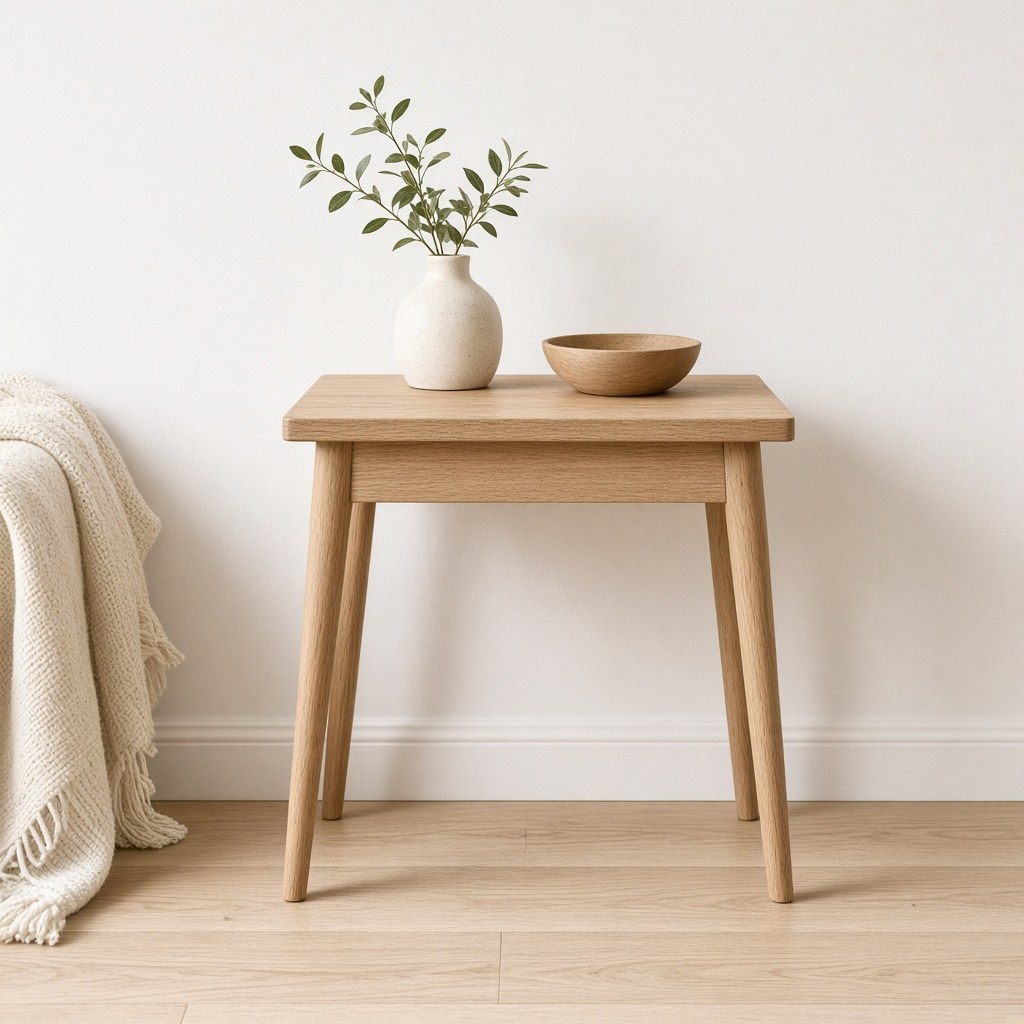 Oak Side Table Slim