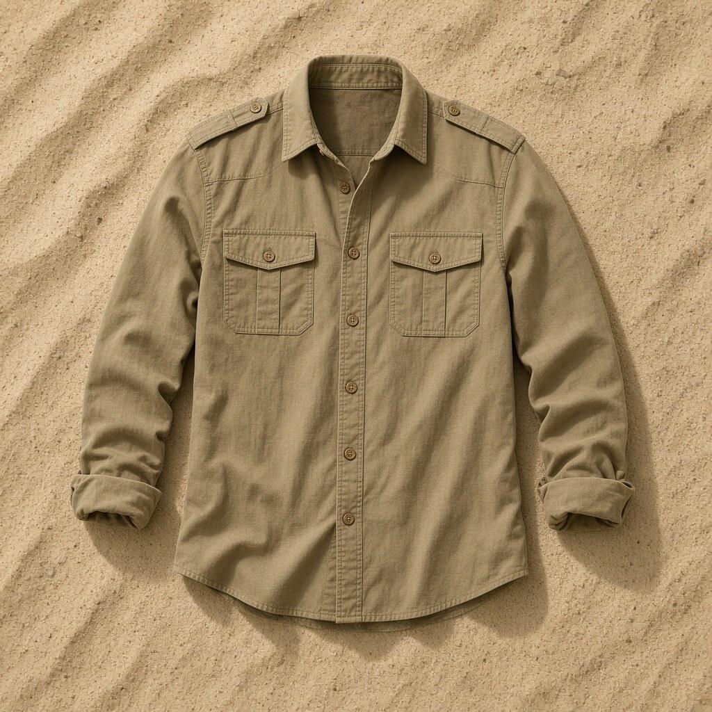 Kasol Travel Khaki Shirt