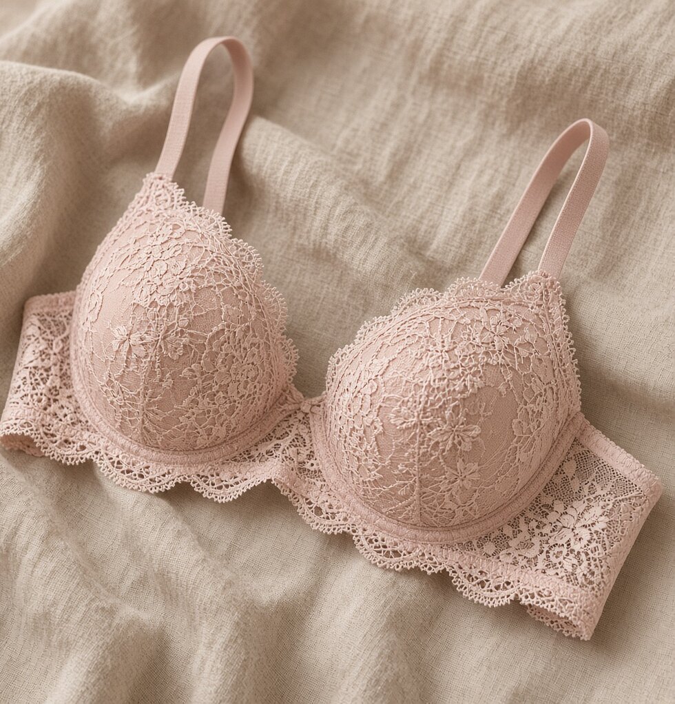 Blush Lace Wirefree Bra
