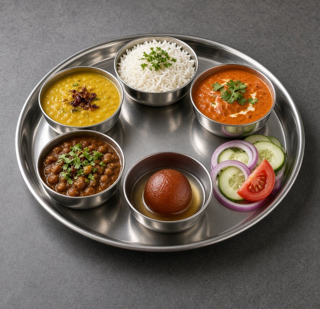 Thali with 4 Katoris