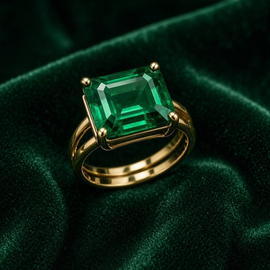 Emerald Cocktail Ring