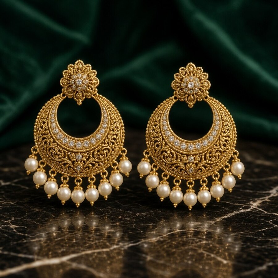 Meenakari Chandbali Soft
