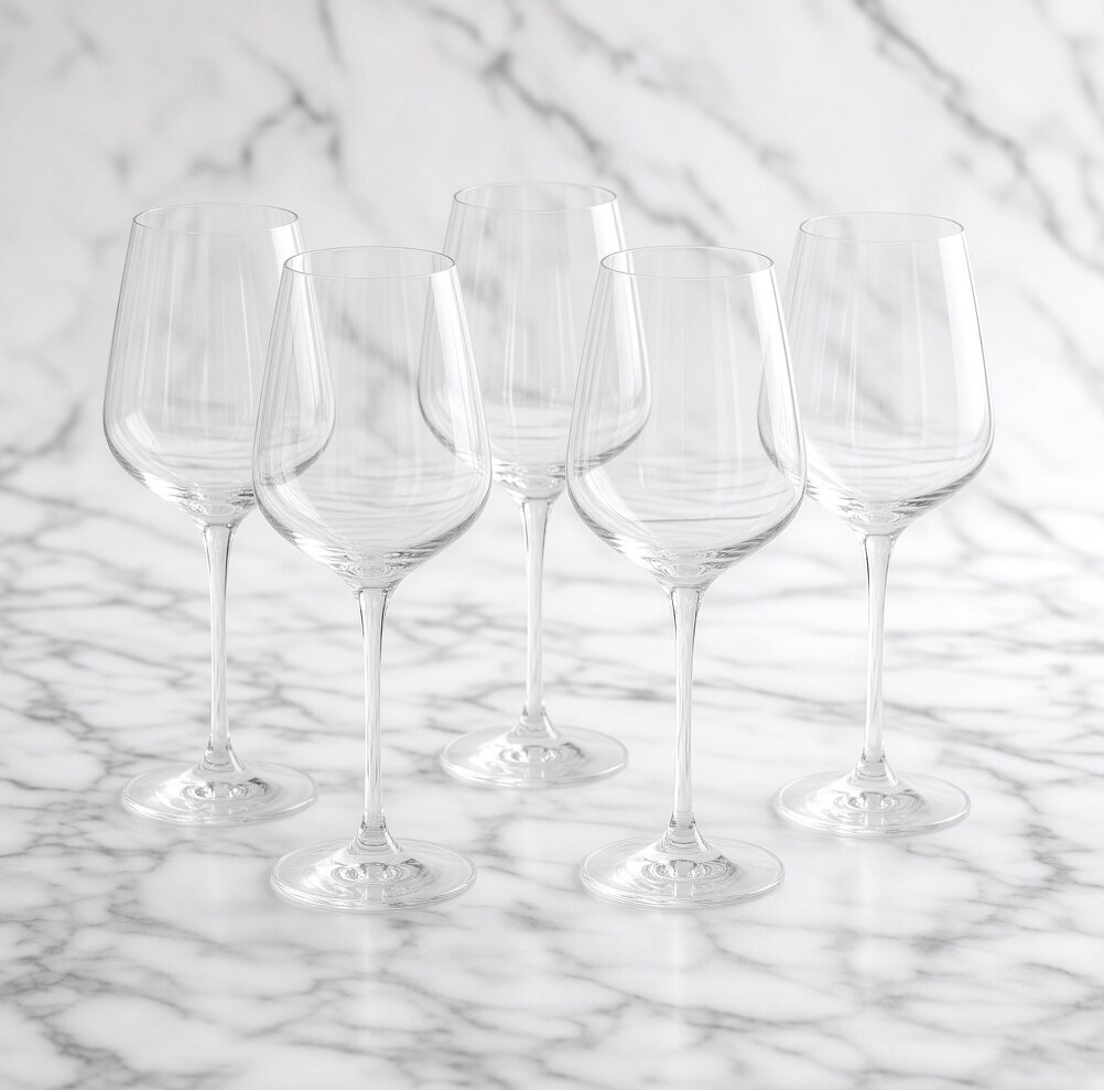 Crystal Wine Glass 6pc