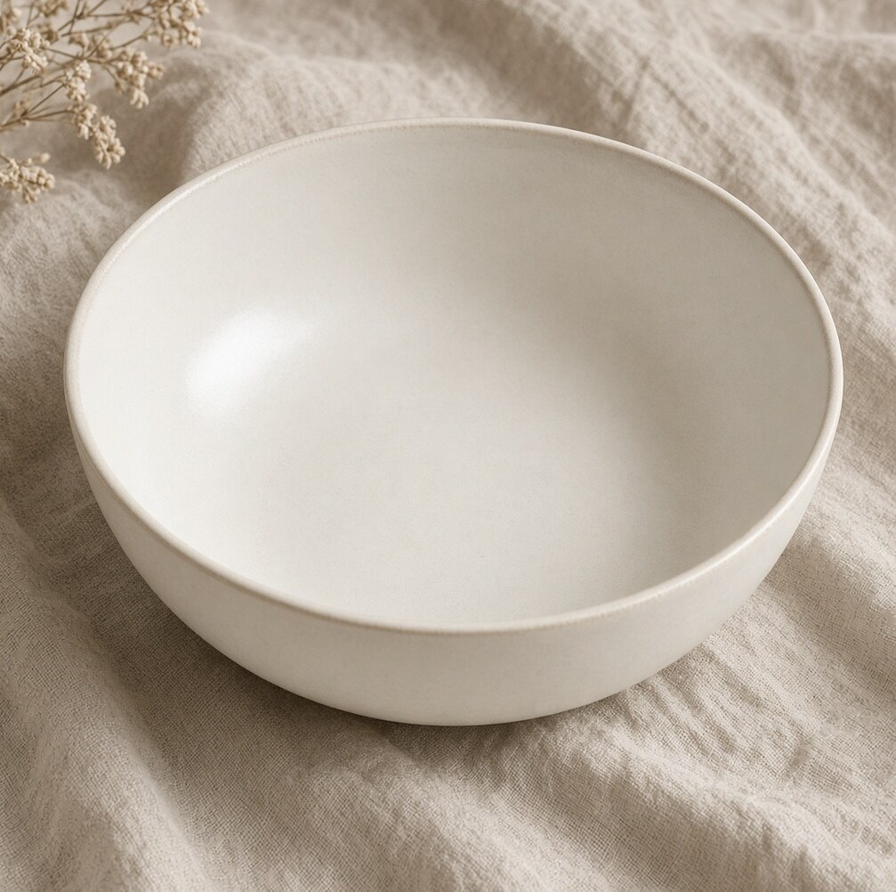 Ivory Salad Serving Bowl