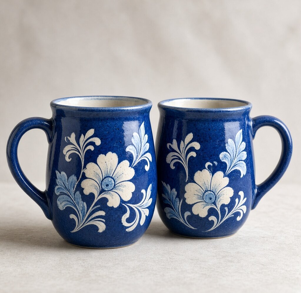 Matte Charcoal Mug Pair