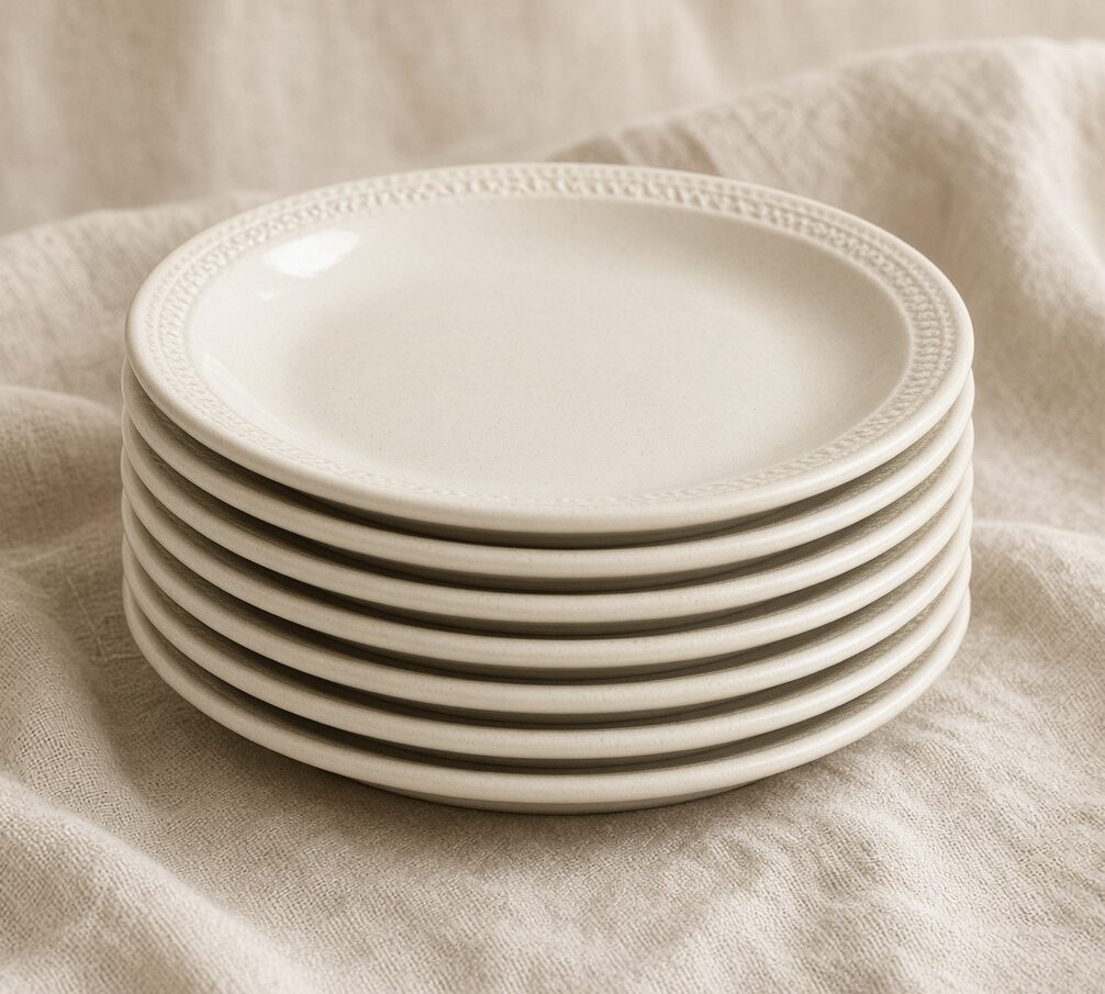 Side Plate Ivory 6pc