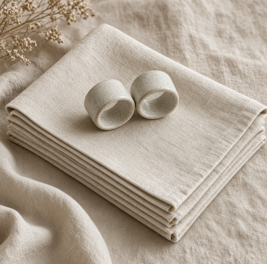 Tablecloth Ivory 8-Seater