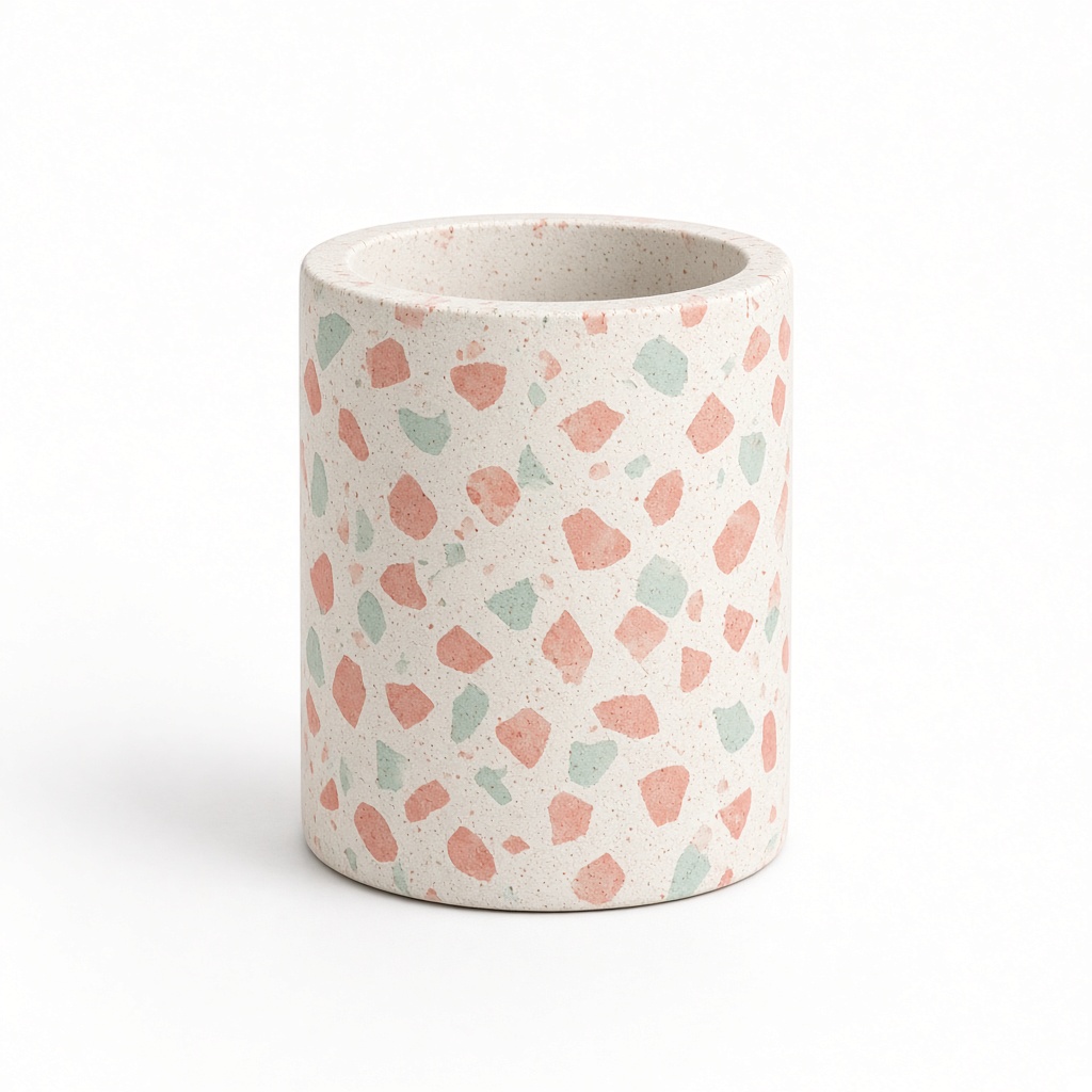 Chip-Stone Bud Vase