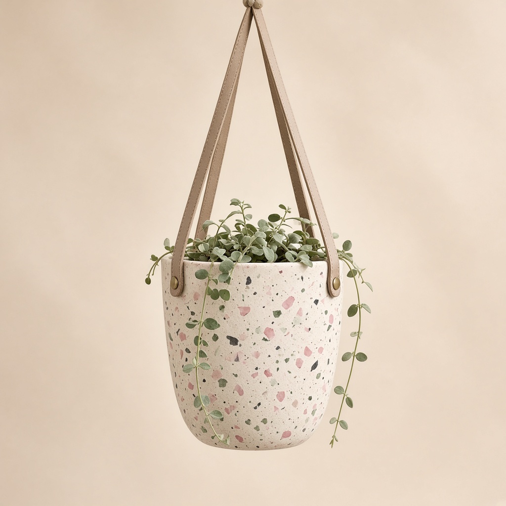 Hanging Planter Speckled