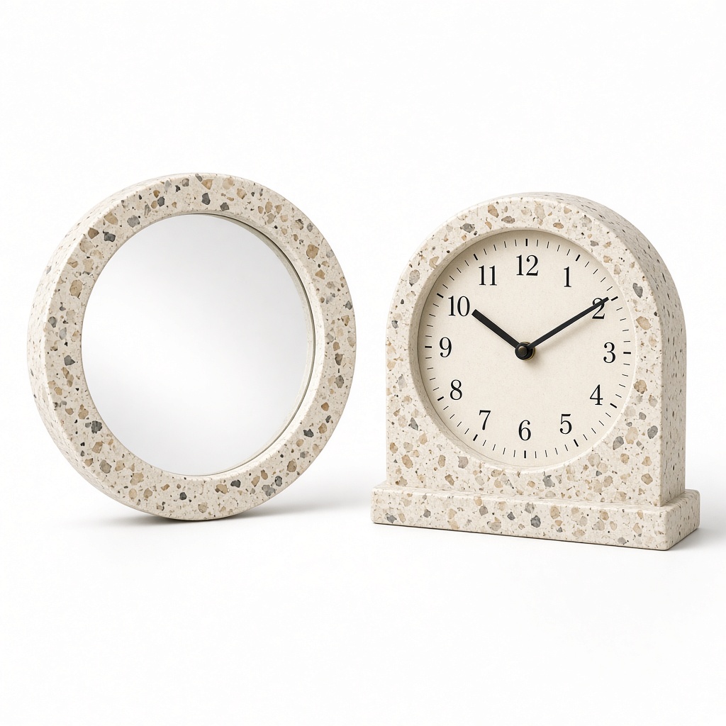 Mirror & Clock Duo