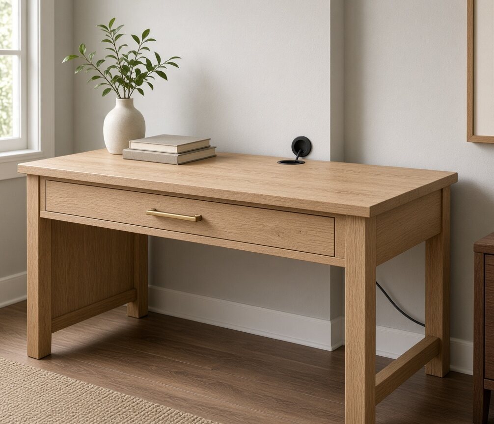 Cable-Smart Writing Desk