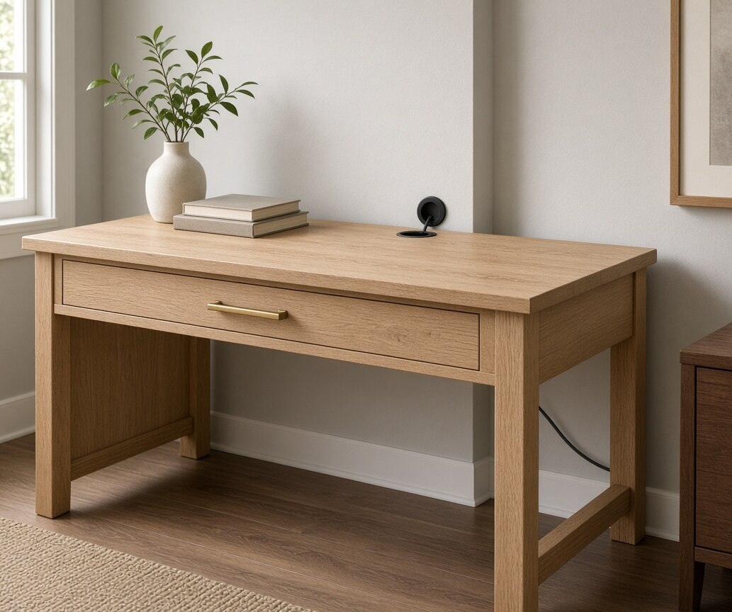 Filing Cabinet Low Oak