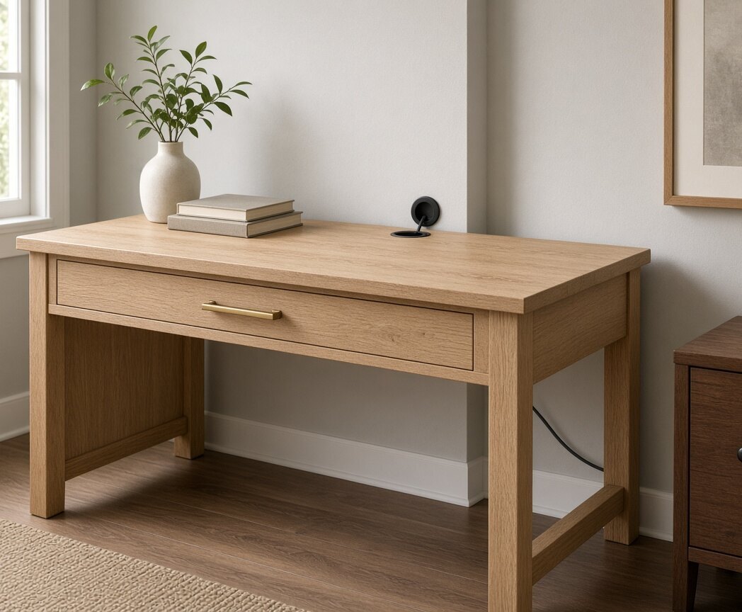 Kids Study Desk Oak