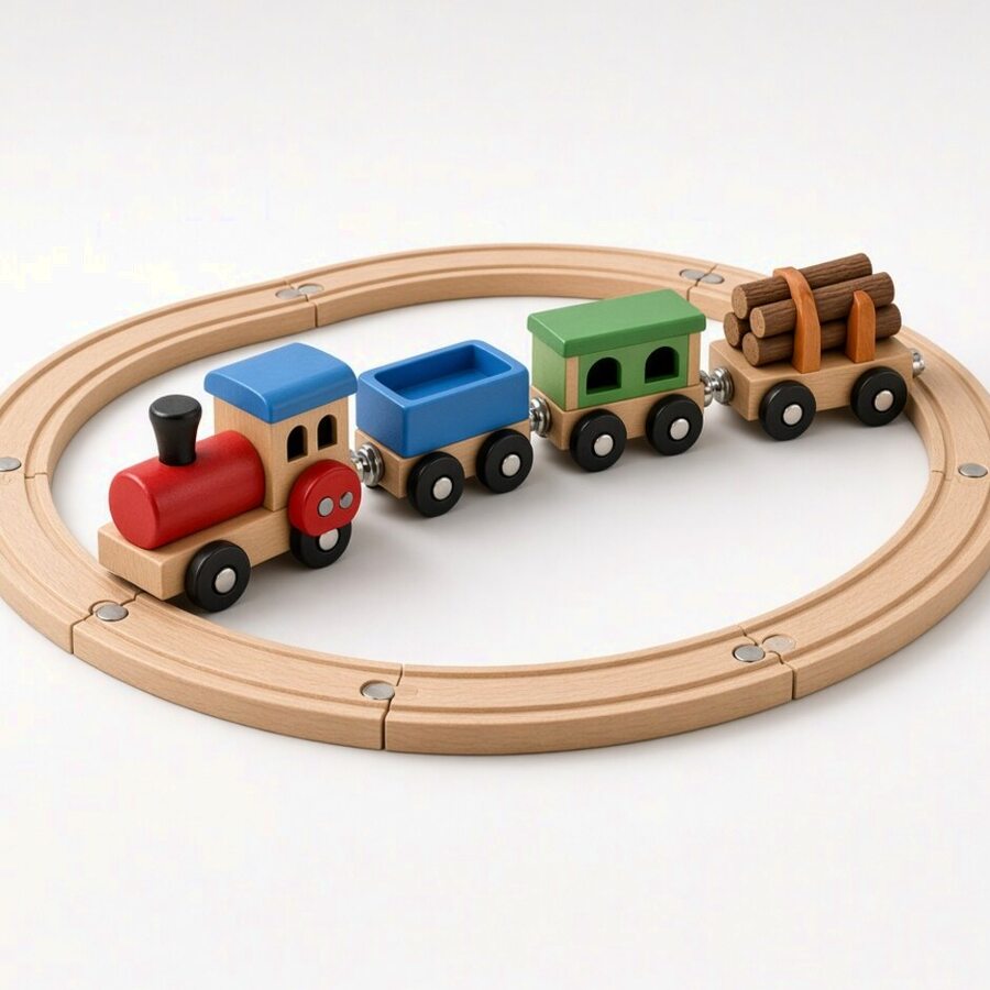 Wooden Train Loop