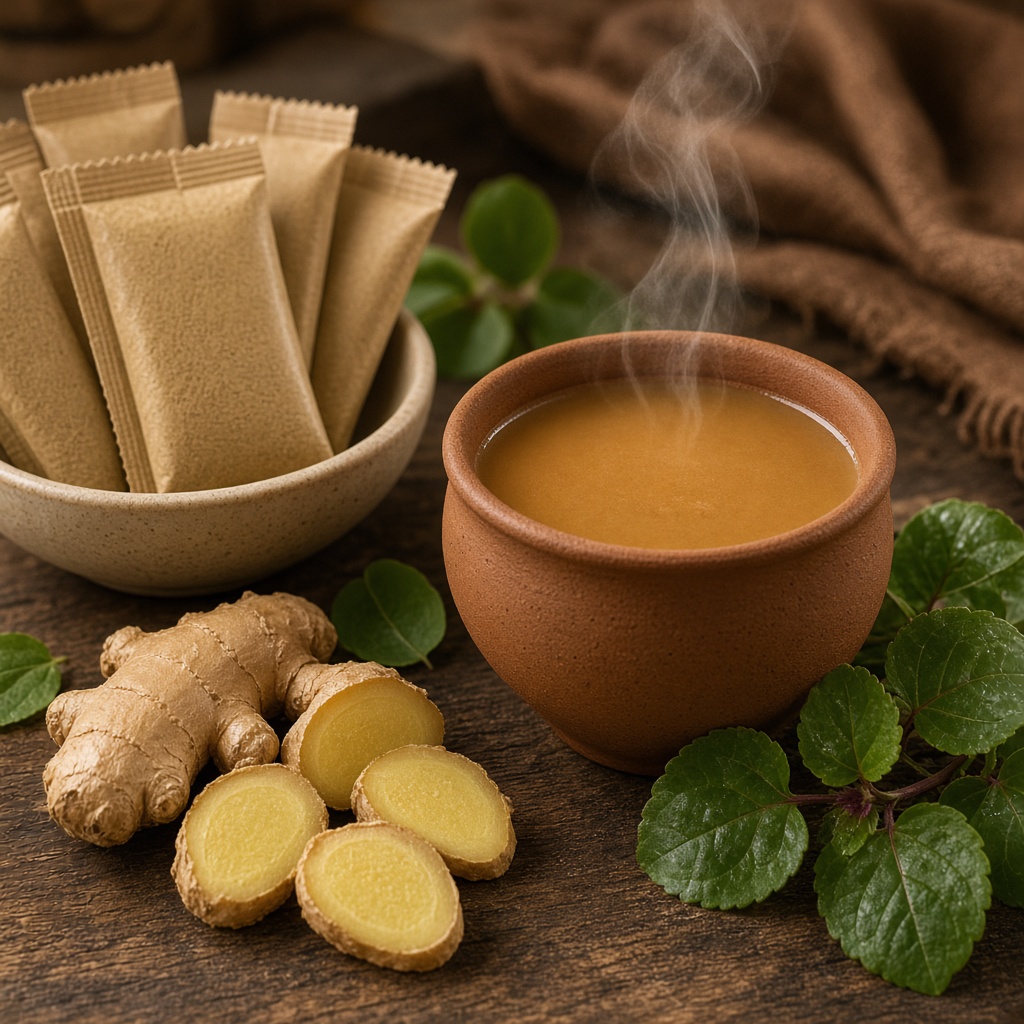 Ginger Tulsi Kadha
