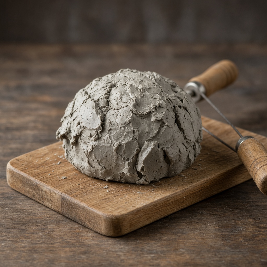 Crumpled Clay Vessel